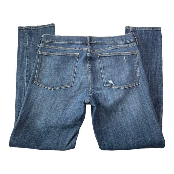 J Crew Factory Womens Jeans Size 30 Skinny Mid Rise Distressed Stretch Denim - Picture 3 of 11